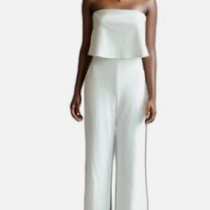 Lulus White Strapless Jumpsuit